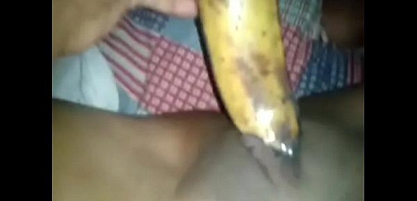  Desi girl  banana sex